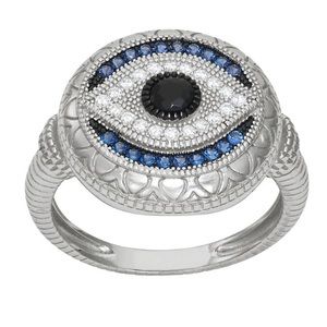 Evil Eye Ring in Sterling Silver, Size 7.  NWT